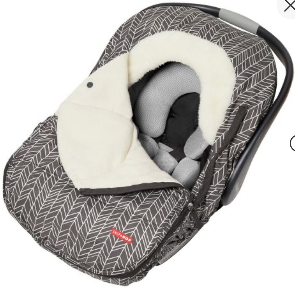 Skip Hop Stroll & Go Car Seat Cover (Used). Wind & cold weather protection.